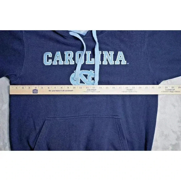 Vtg. E5 M Hoodie Sweatshirt North Carolina Tar Heels Medium Gray UniseX - Picture 6 of 16